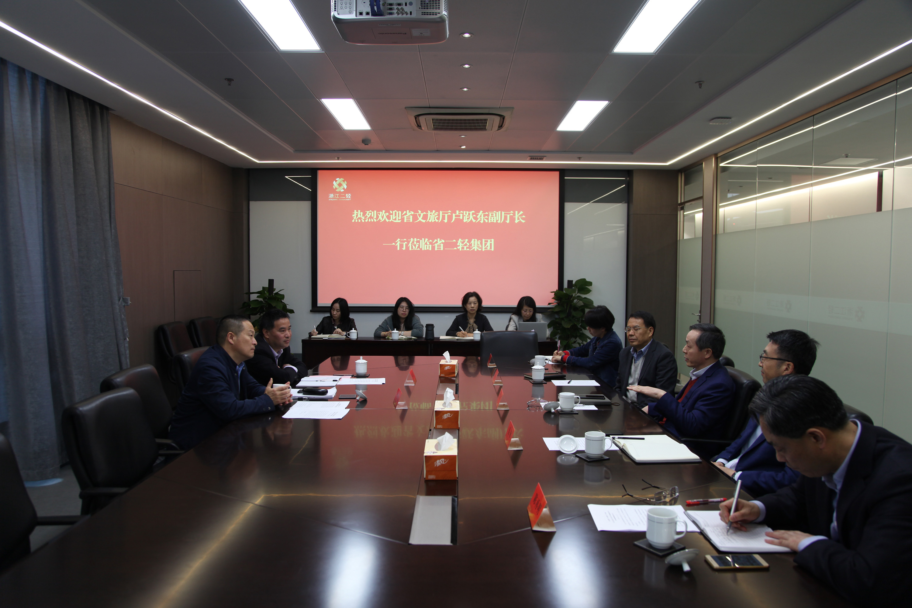 省文旅廳副廳長(zhǎng)盧躍東一行到集團(tuán)調(diào)研