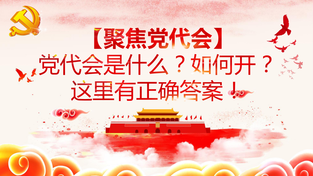 【聚焦黨代會(huì)】黨代會(huì)是什么？如何開(kāi)？這里有正確答案！