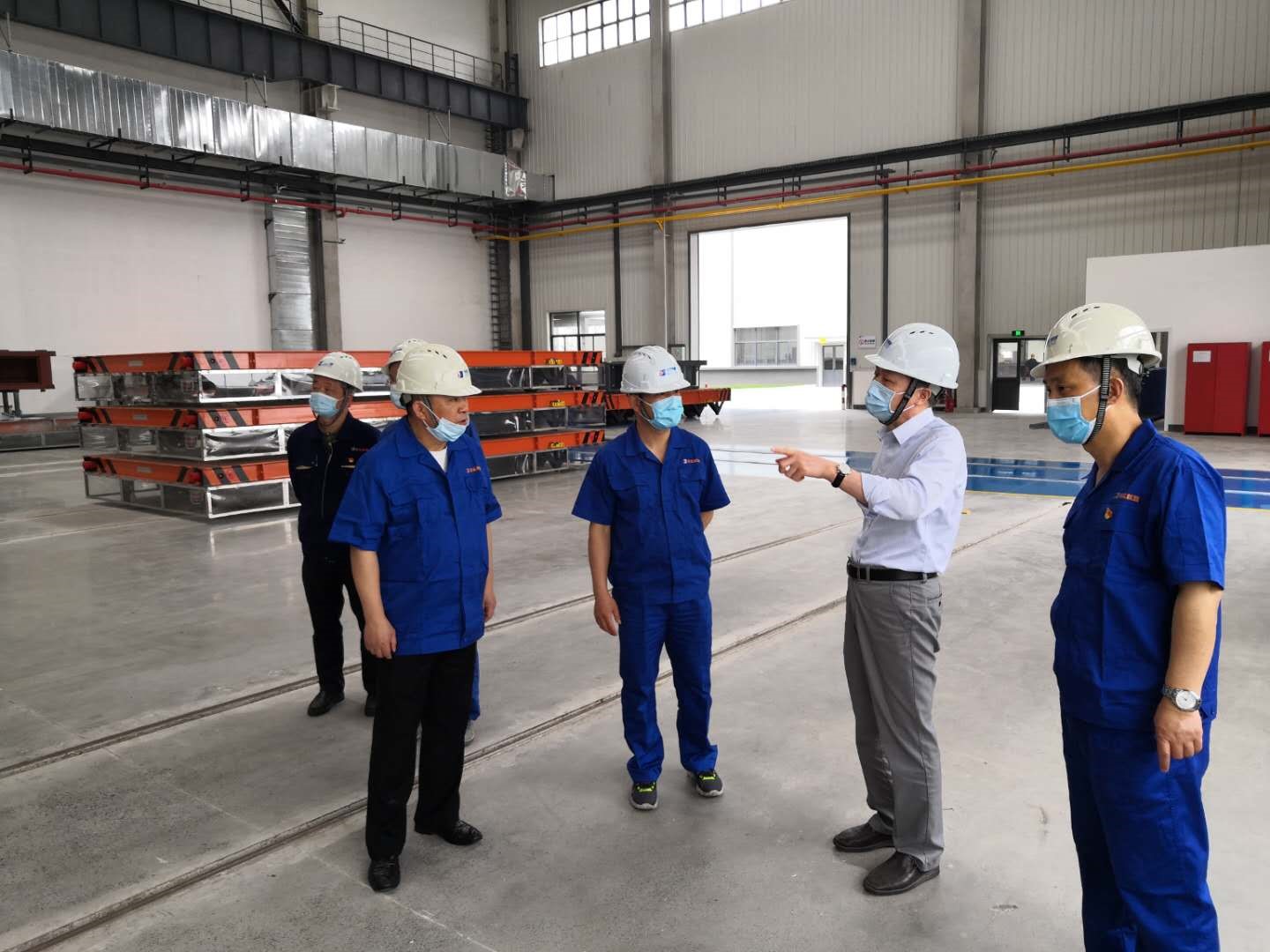 集團公司黨委書記、董事長虞岳明赴德清申達公司調研